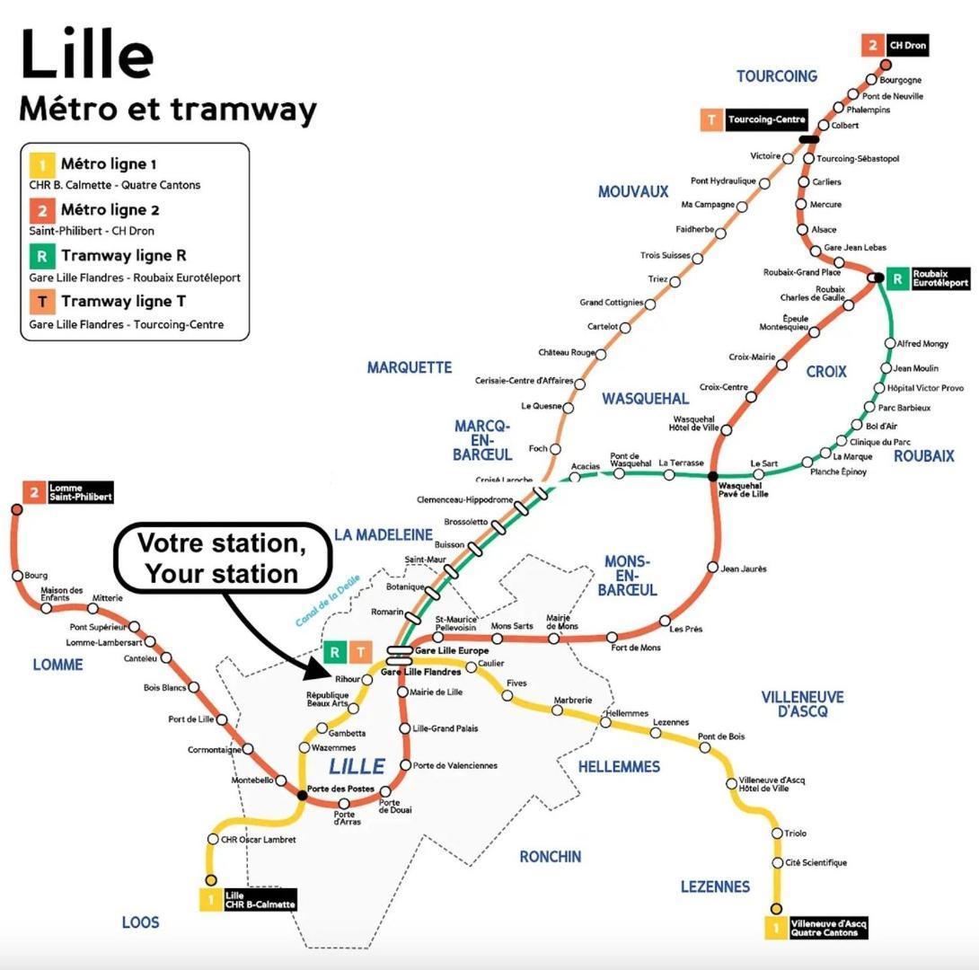 Lille Centre - Nice Apartment In Subplex ! 3Pers Exterior foto